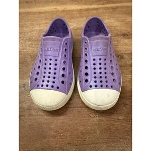 Native Shoes‎ Kids' Jefferson water slip-on sneakers iridescent purple Size 8C